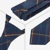 INSPIRE CHIC Plaid Woven Self-tied Striped Skinny Necktie 2.8" for College Graduation Campus 1 Pc - 3 of 4