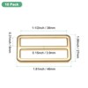 Unique Bargains Zinc Alloy Durable Multipurpose Tri Glide Metal Buckles for Bags 10 Pcs - 3 of 4