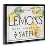 Stupell Industries Bold Vintage Life Gives Lemons Floating Frame Canvas Art, Black, 31" x 25" - 2 of 4