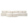 NicBex Modular 143.7" L Shape Sectional Sofa Sleeper Couch Set with 5 Pillows for Living Room - 3 of 4