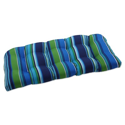 Outdoor/Indoor Loveseat Cushion Sea Island Blue - Pillow Perfect