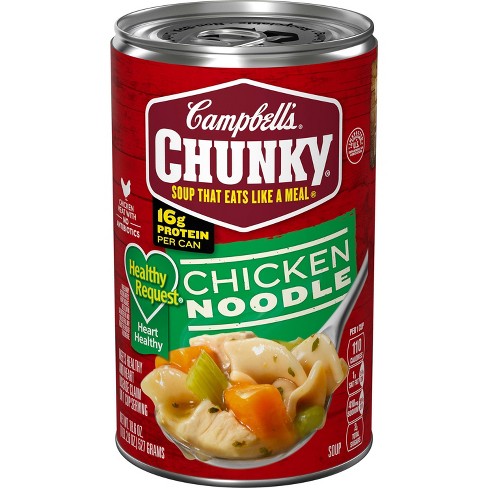 Campbell's Chunky Healthy Request Chicken Noodle Soup - 18.6oz - image 1 of 4