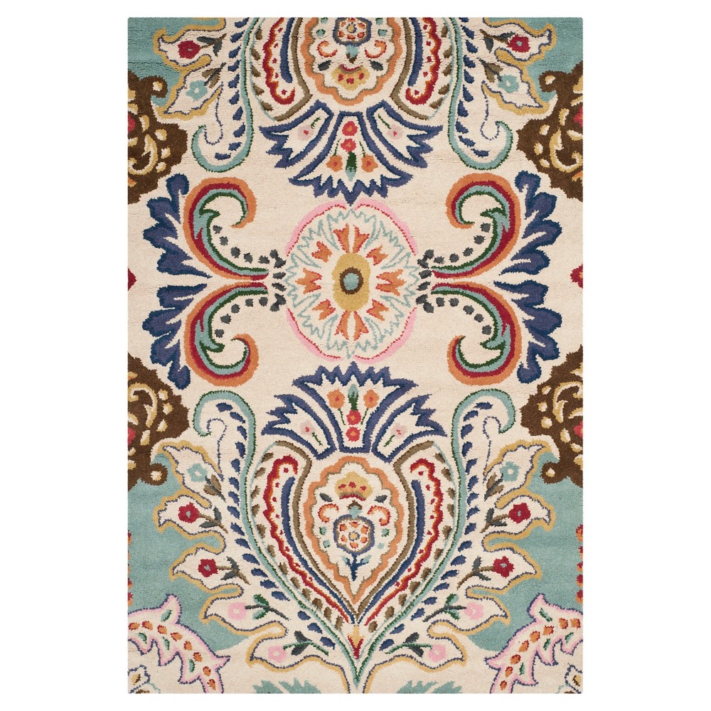 Harvey Area Rug - Ivory/Blue (4'x6') - Safavieh