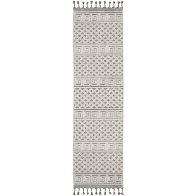 Nourison Elwood Greek Key Textured Indoor Tassel Fringe Rug