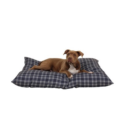Carolina Pet Company Indoor/Outdoor Plaid Shebang Pet Lounger Dog Bed - L - Blue