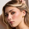EVRY JEWELS WATERPROOF Gold or Silver Plated Karma Earrings - 2 of 3