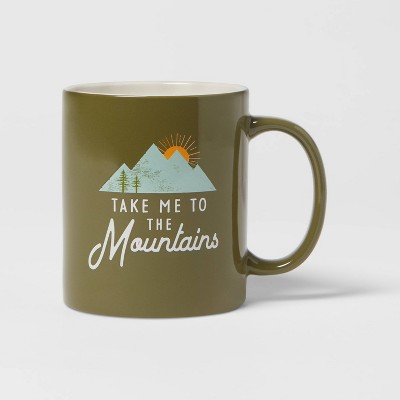 15oz Stoneware Take Me To the Mountains Mug - Room Essentials™