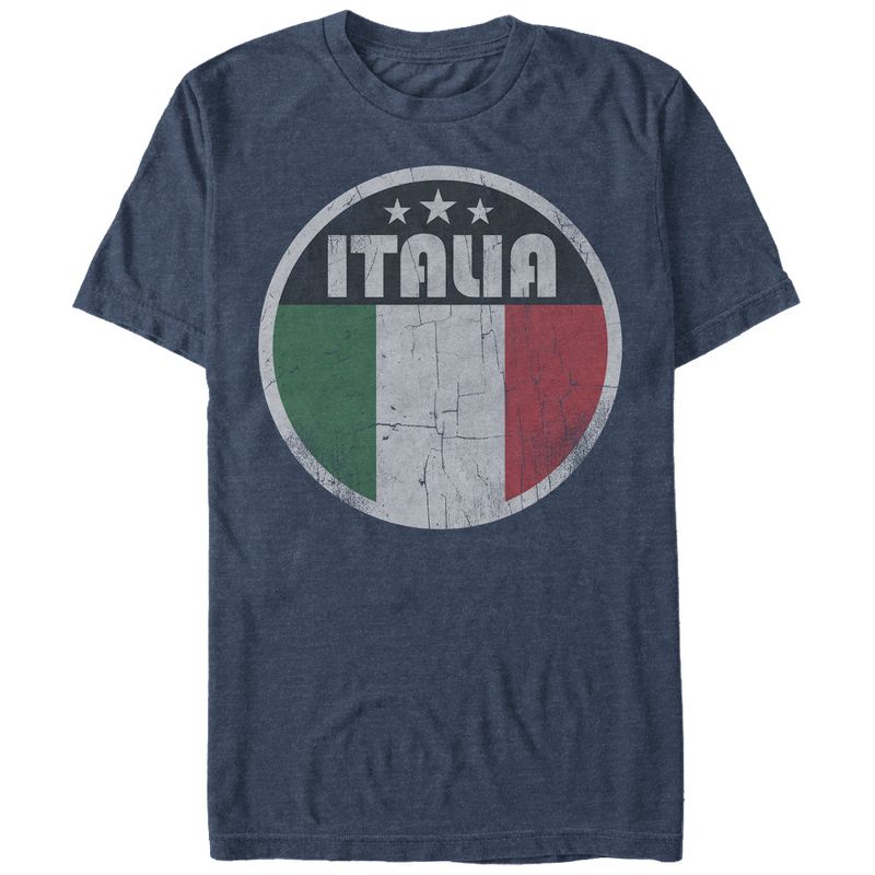 Men's Lost Gods Italy Flag Circle T-Shirt, 1 of 4