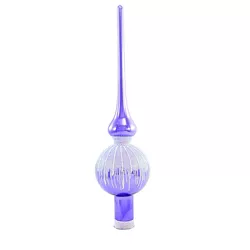 Santa Land 11.0" Ice Crystals, Purple Tree Topper Spring Valentine  -  Tree Toppers