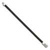 Black Bow Jewelry 6mm Stainless Steel & Black Rubber Square Cord Chain Bracelet, 8.5 In - 2 of 4