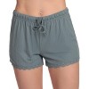 Just Love Womens Solid Ribbed Pajama Short Set - PJ Sets for Women - 4 of 4