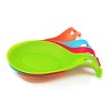 Wrapables Large Silicone Heat Resistant Spoon Rest Utensil Spatula Ladle Holder (Set of 4) - 2 of 4