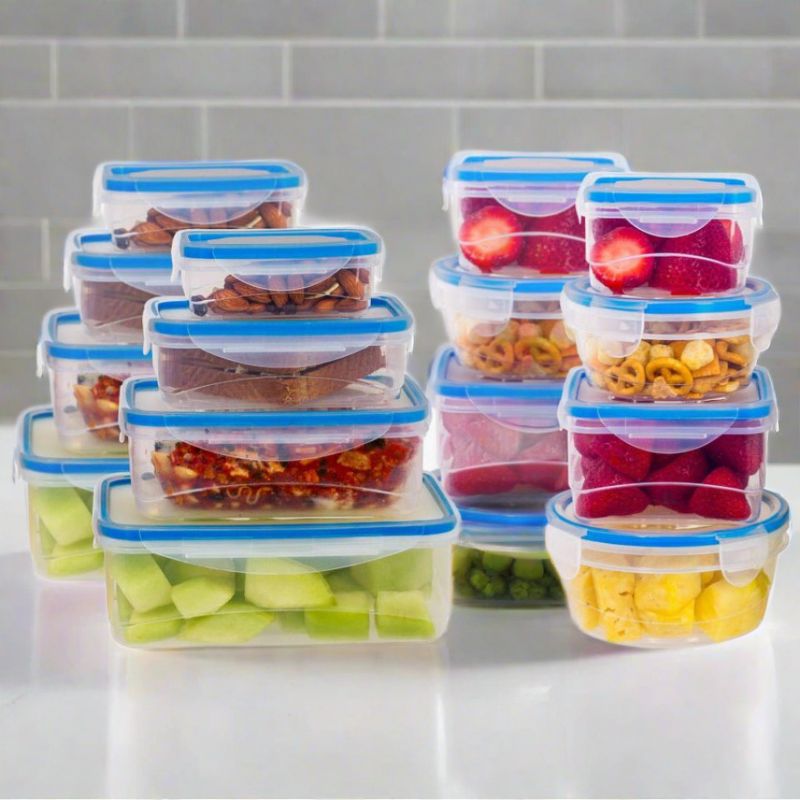 Lexi Home Plastic Containers with Snap Lock Lids (Set of 16), 3 of 5