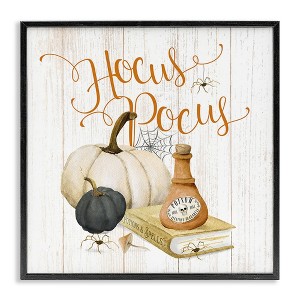 Stupell Industries Hocus Pocus Halloween Phrase Black Framed Giclee Art - 1 of 4