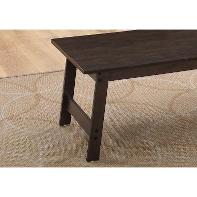 Cappuccino Laminate 3-Piece Coffee and End Table Set