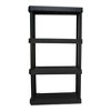 LunaLulinlk Black Plastic 4-Tier 56.2" H x 30"" W x 13.8" D - 4 of 4