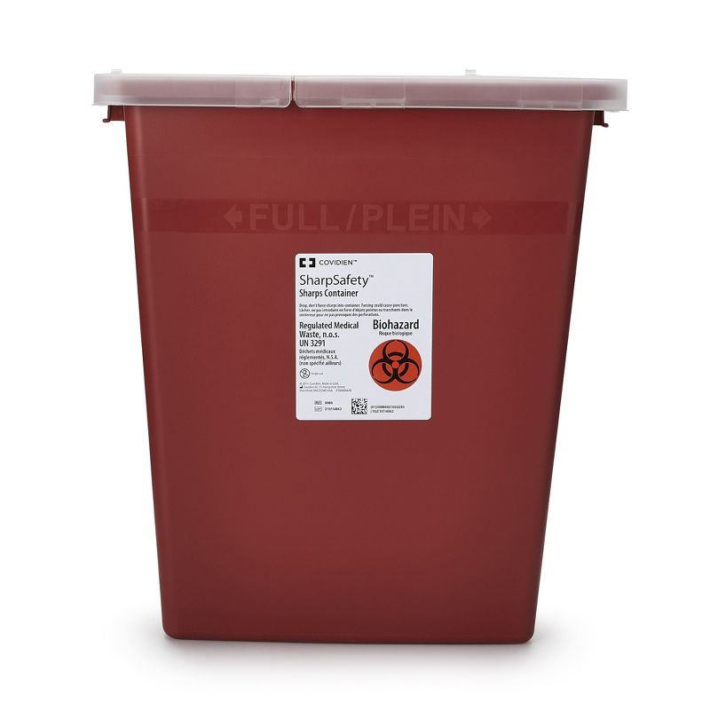 SharpSafety Sharps Container 8 gal. Vertical Entry, 1 of 5