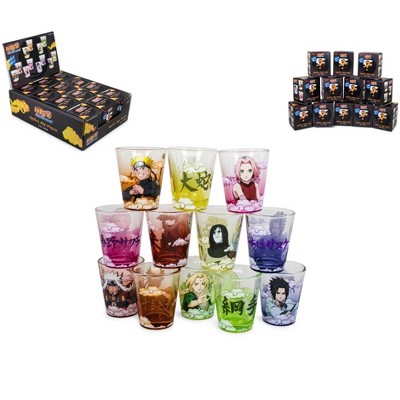 Just Funky Naruto 2-Ounce Round Shot Glass Blind Pack | One Random
