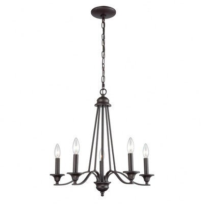 Thomas Lighting Farmington 5 - Light Chandelier in  Oil Rubbed Bronze