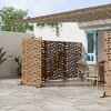 Dovelina Outdoor Freestanding Metal Privacy Screen Decorative Garden Fence - 2 of 4