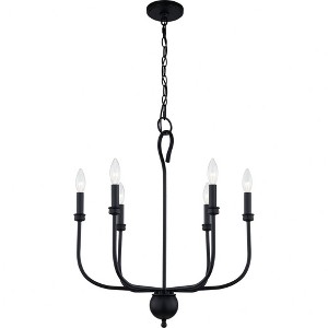 Quoizel Lighting - Blanche - 6 Light Chandelier in Matte Black - 1 of 4