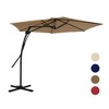 Mondawe 10 ft. Square Cantilever Outdoor Market Umbrella 360-Degree Swivel With Base Stand Included - 3 of 4