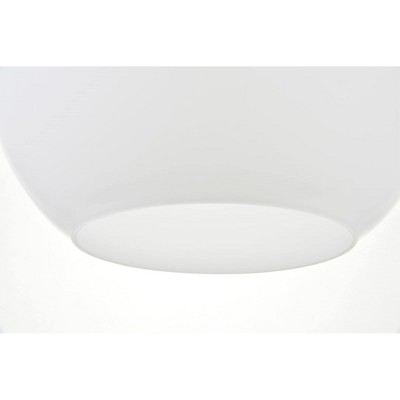 Elegant Chrome Pendant Light with Frosted White Glass Globe Shade