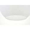 Elegant Lighting Baxter 1 Light Chrome Pendant With Frosted White Glass - 4 of 4