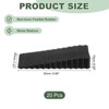 Unique Bargains ABS Anti-Slip Mini Size Flexible Stackable Window Door Stop 20 Pcs - 2 of 4