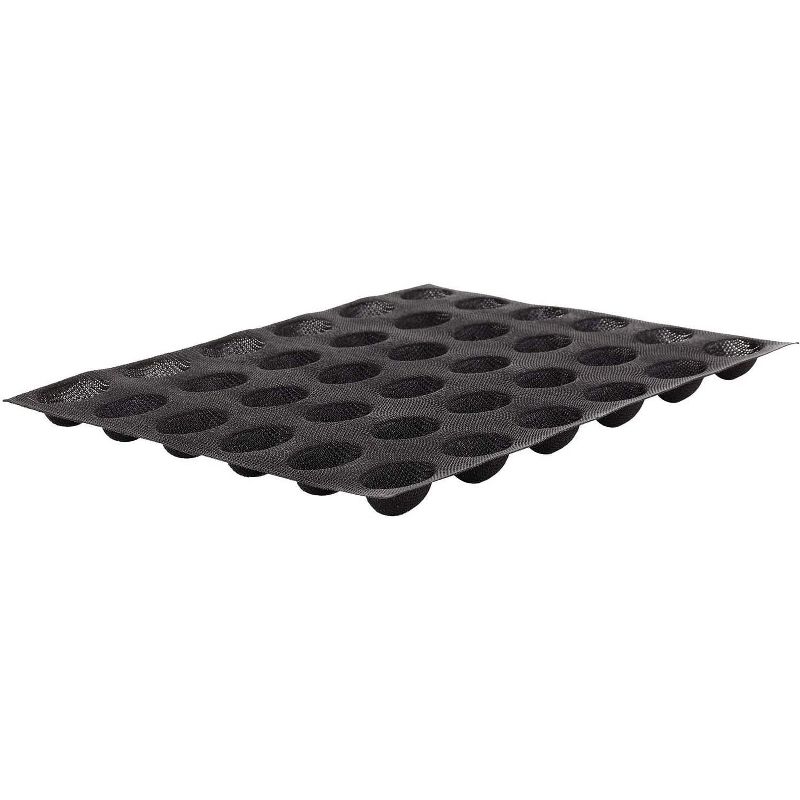 Sasa Demarle SF 2072 Flexipan Air Silform Perforated Baking Mat with 36 Quenelle Cavities, Each Cavity 1 Inch x 1-5/8 Inch x 3/4 Inch High, 2 of 4