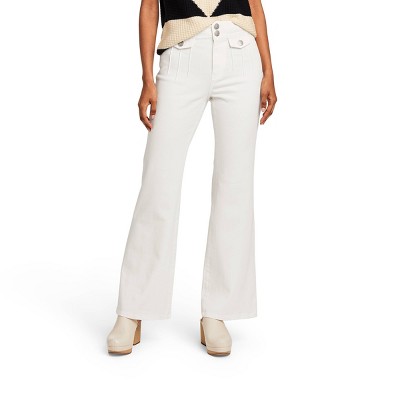 Women's High-Rise Flare Jeans - Victor Glemaud x Target White 0