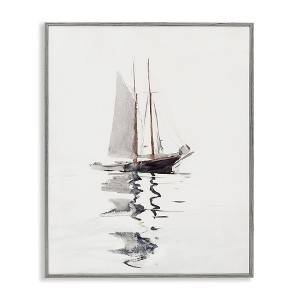 Stupell Industries Tranquil Sailboat Vessel Floating, 11" x 14" - 1 of 4