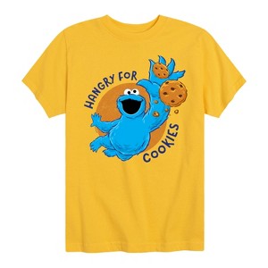 Boys' - Sesame Street - Hangry For Cookies Short Sleeve Graphic T-Shirt - 1 of 4
