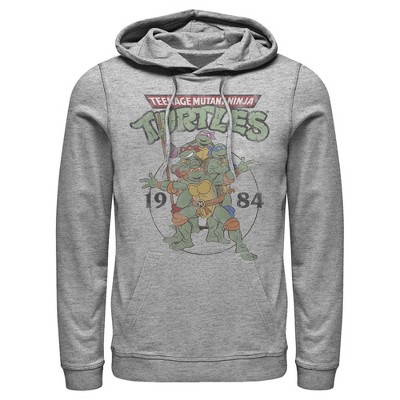 Men's Teenage Mutant Ninja Turtles 1984 Heroes Pull Over Hoodie - Athletic  Heather - 3X Large