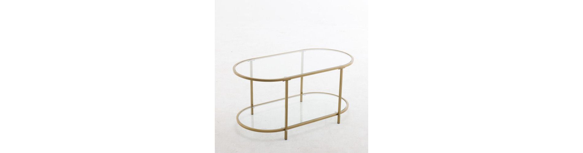 Karl Home Oval Glass Coffee Table