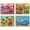 Wooden Puzzle, Exercise Hands-on Ability, Focus, and Creative Pattern Design 24PCS - 2 of 4