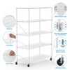 NicBex 82.00" 6-Tier Bookshelf with Adjustable Shelves & Wheels Bookcases for Living Room Home Office - 4 of 4
