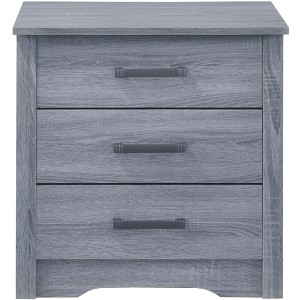 Passion Furniture Hudson 3-Drawer Nightstand (23 in. H x 22 in. W x 18 in. D) - 1 of 4
