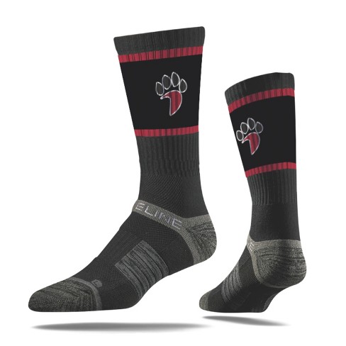 Strideline Davidson Wildcats Logo NCAA Licensed Crew Socks - Black - image 1 of 1