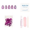 Glamnetic Press-on Women's Manicure Fake Nails - Berry Fizz - 30ct ...