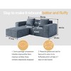 Modular Convertible Sofa Bed, Oversized Sofa Set, Free Configuration Sectional Couch for Living Room or Guest Space-Maison Boucle - 3 of 4