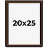 PosterPalooza | Modern Shadow Box 1" Depth Brown Picture Frame - UV Acrylic, Backing, Hanging Hardware - 2 of 4