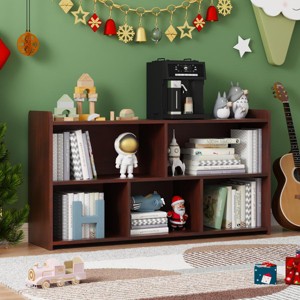 Book Shelf, Cubes Storage Organizer, Freestanding Bookshelf Cube Shelf for Bedroom, Living Room, 3-Tier Open Bookshelf Wooden Bookcase - 1 of 4