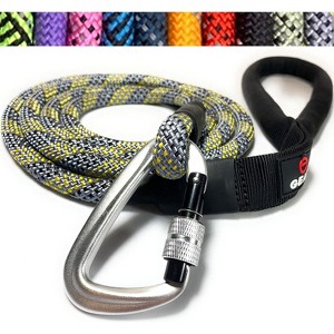 Enthusiast Gear Reflective Rope Dog Leash with Locking Carabiner for Large Medium Small Breeds and Puppy (6’ Feet) - 1 of 4