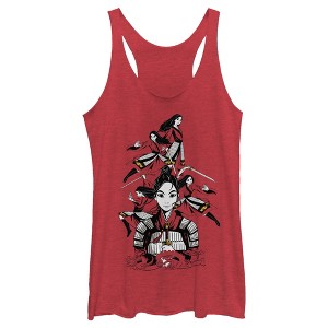 Women's Mulan Ready for Battle Racerback Tank Top - 1 of 3