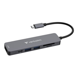 Verbatim® USB-C® Essentials 6-Port Hub, 32156 in Gray - 1 of 4