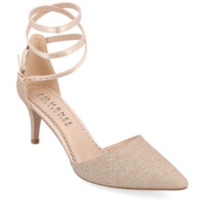 Journee Collection Women's Luela Pointed Toe Mid Heel Pumps - 1 of 4