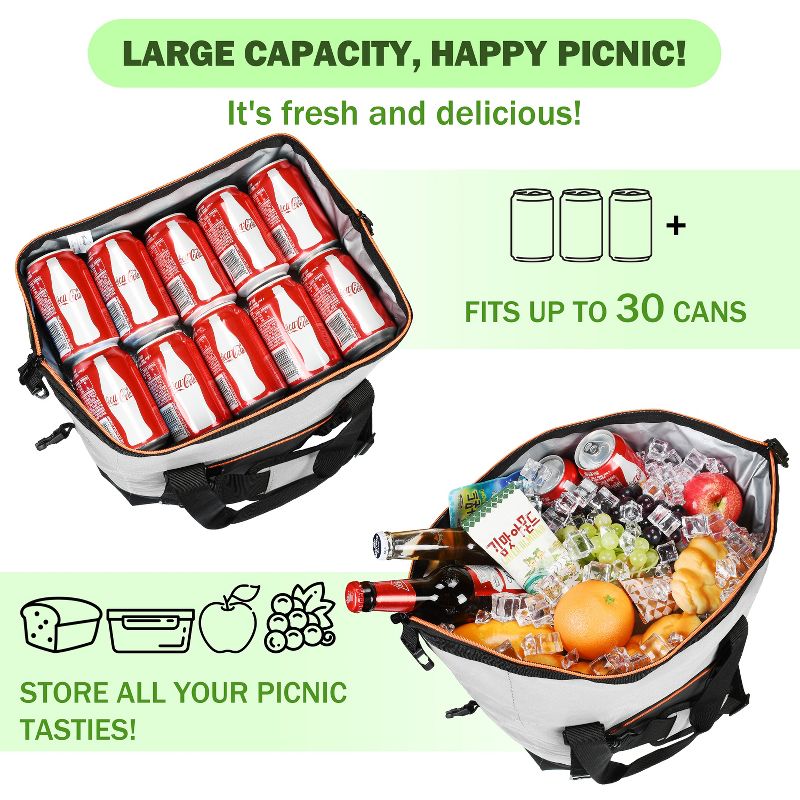 30qt Cooler, 30 Cans Soft Sided Cooler - Tirrinia™, 5 of 8