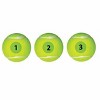 OnCourt OffCourt  Quick Start 78 - green "dot" numbered felt balls - one can of 3 - 3 of 3
