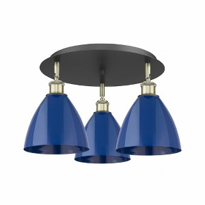 Ballston Dome - 3 Light Flush Mount In Industrial Style-10 Inches Tall and 19.25 Inches Wide - 1 of 1